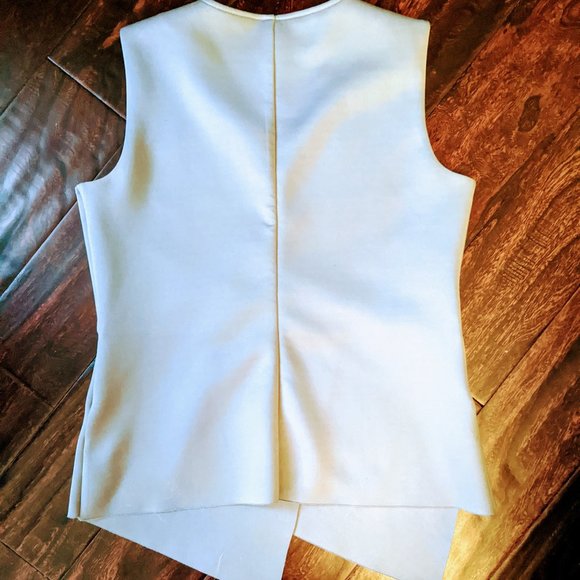 Elizabeth & Clarke Structured Grey Peplum Bias 2 - Picture 3 of 3